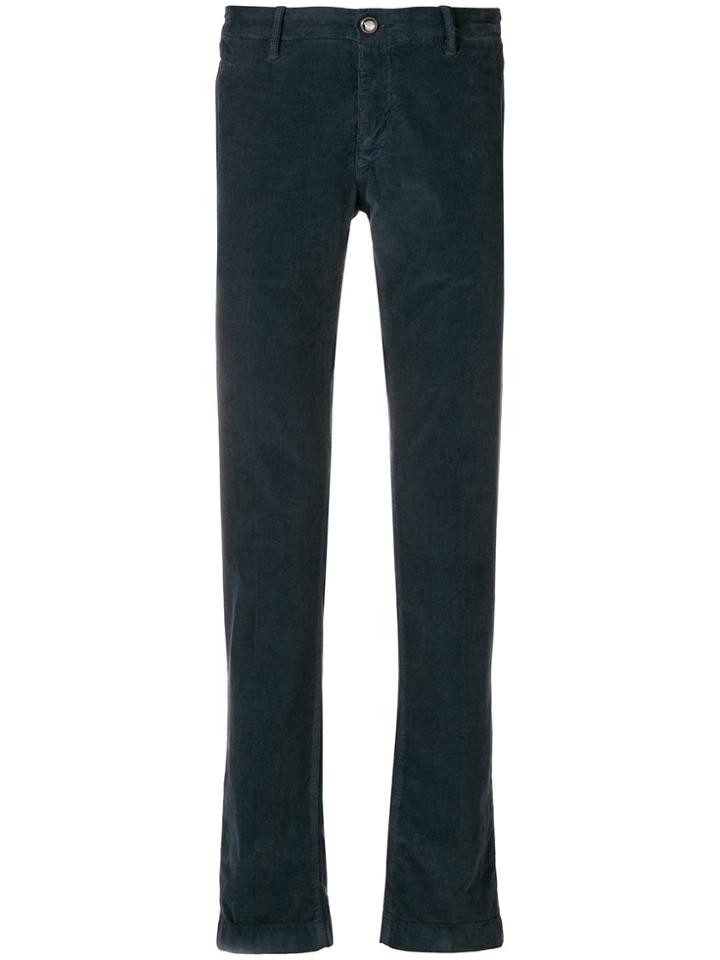 Jacob Cohen Bobby Corduroy Straight Leg Trousers - Blue