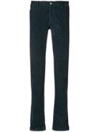 Jacob Cohen Bobby Corduroy Straight Leg Trousers - Blue