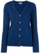N.peal V Neck Knitted Cardigan - Blue