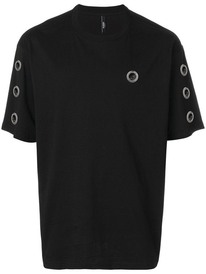 Versus Eyelet Detail T-shirt - Black