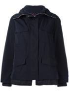 Moncler Eclair Field Jacket, Women's, Size: 4, Blue, Cotton/polyamide/polyester