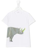 Il Gufo Print T-shirt, Boy's, Size: 10 Yrs, White