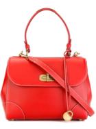 Ralph Lauren Flap Closure Tote, Women's, Red, Leather