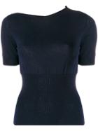 Jacquemus Half Sleeve Heyhole Top - Blue