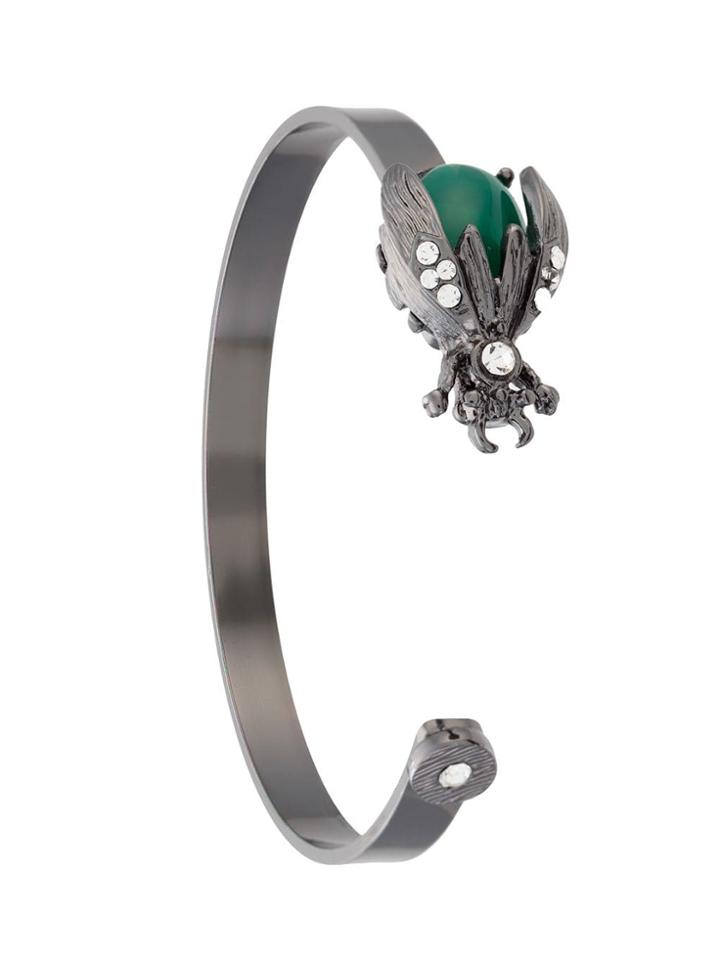 Olympiah Embellished Alverare Bracelet - Silver