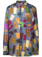 Acne Studios Road Patchwork Shirt - Blue