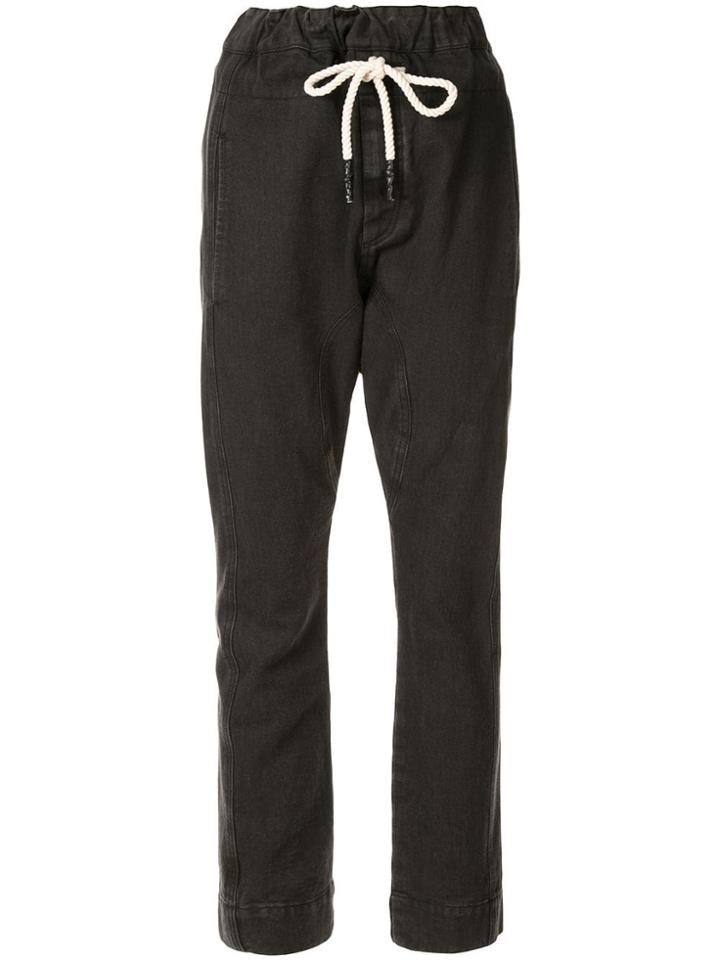 Bassike Relaxed Denim Trousers - Black