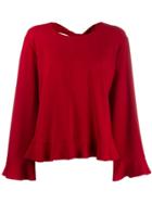 Stella Mccartney Frill Trim Blouse - Red