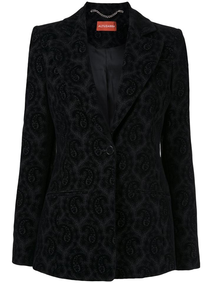 Altuzarra Paisley Print Blazer - Black