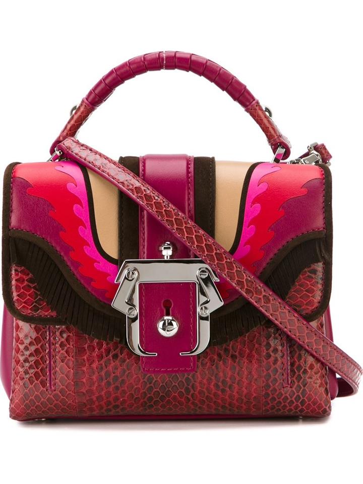 Paula Cademartori Caroline Bag, Women's, Red, Calf Leather
