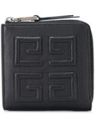 Givenchy Brand Embossed Wallet - Black