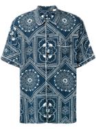 Levi's: Made & Crafted Floral Pattern Shirt - Blue