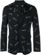 Dsquared2 Tailored Jacket With Skateboard Print