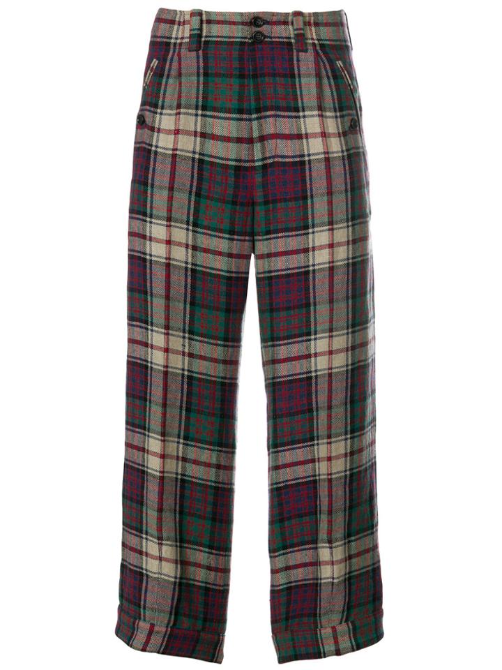 Gucci Check Trousers - Green
