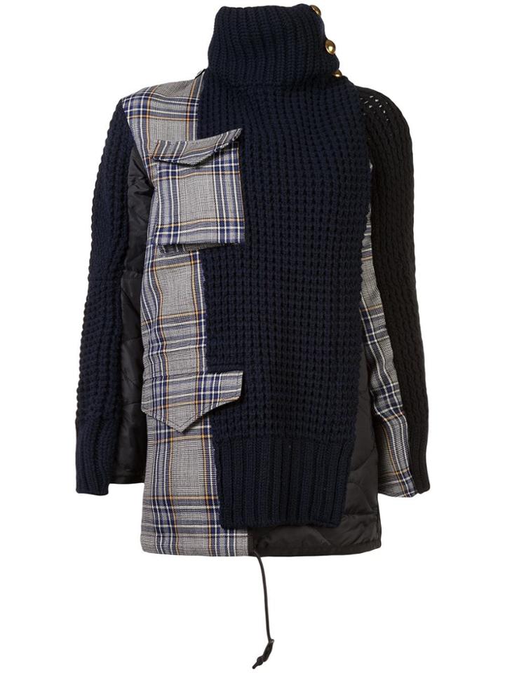 Sacai Sacai 1804156 Black Navy - Blue