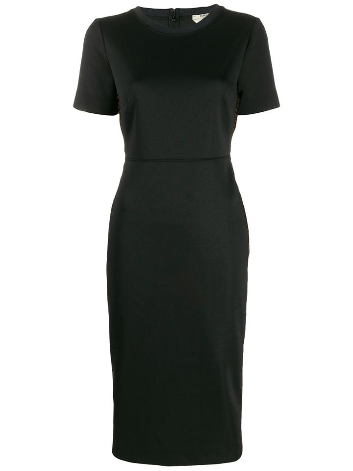Fendi Zucca Trim Dress - Black