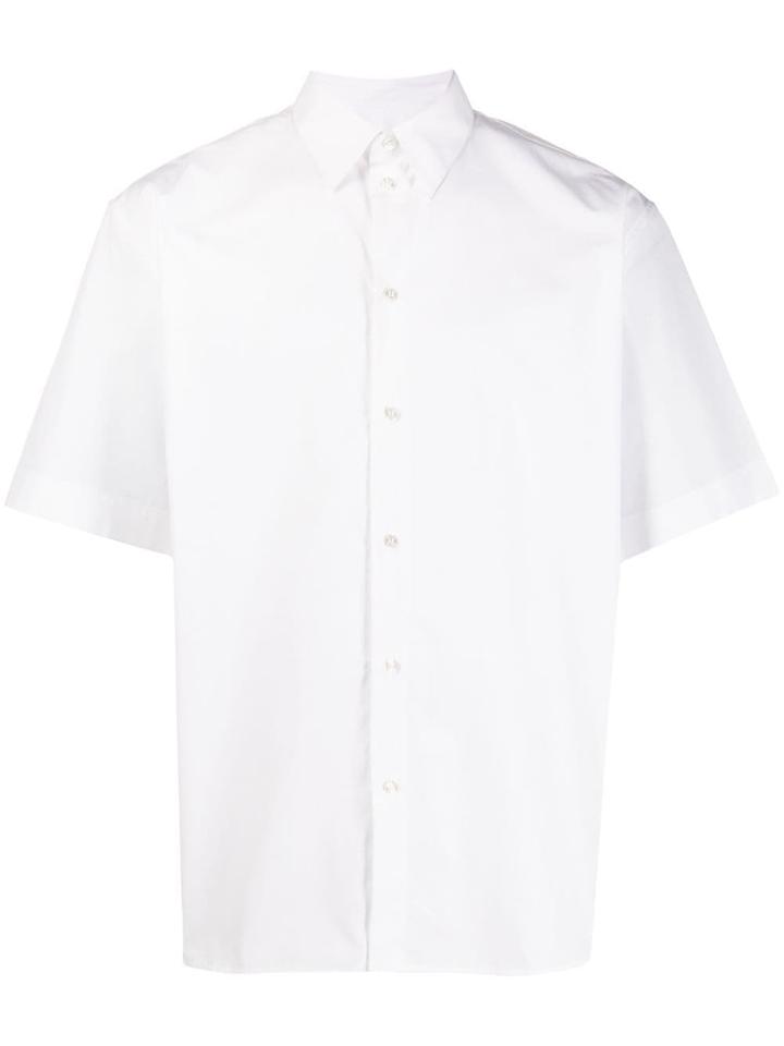 Msgm Embroidered Logo Short-sleeve Shirt - White