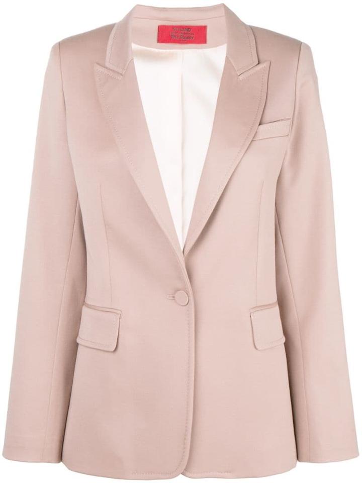 Styland Peaked Lapel Blazer - Neutrals