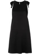 Tufi Duek Ruffled Color Block Dress - Black