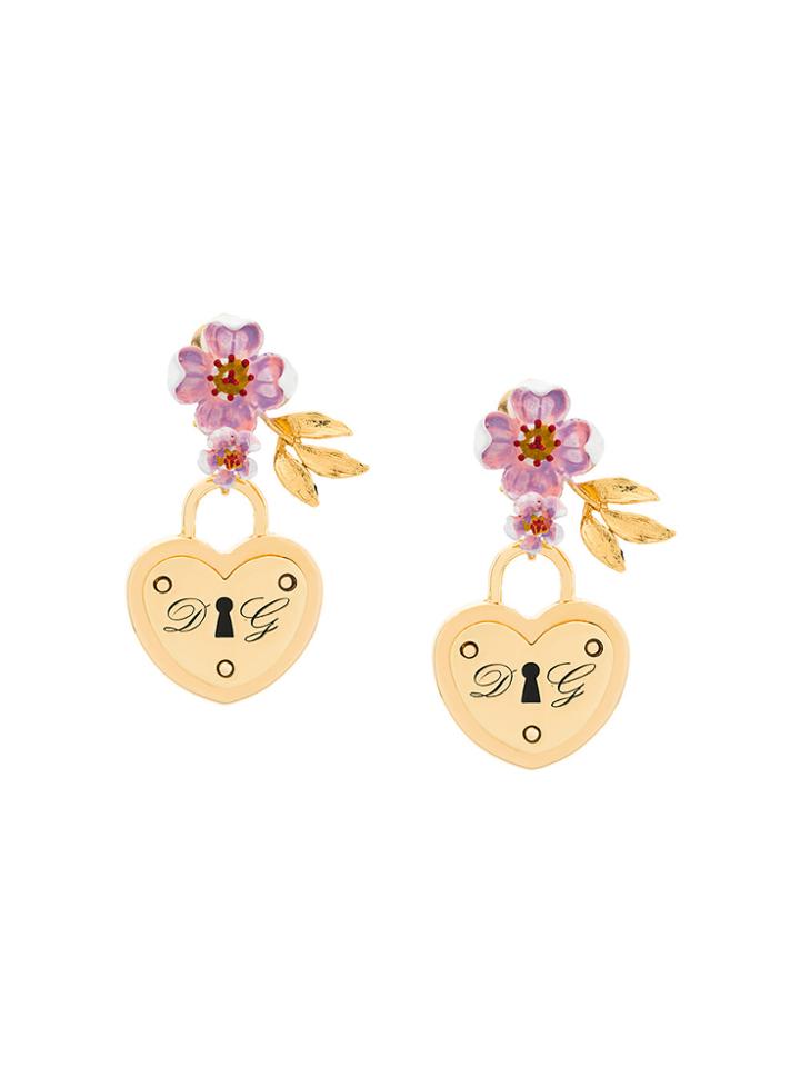 Dolce & Gabbana Locket Drop Earrings - Metallic