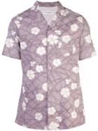 Officine Generale Floral Shirt - Purple