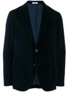 Boglioli Textured Velvet Blazer - Blue