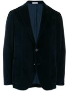 Boglioli Textured Velvet Blazer - Blue