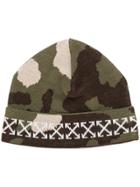 Off-white Arrows Camouflage Beanie - Green