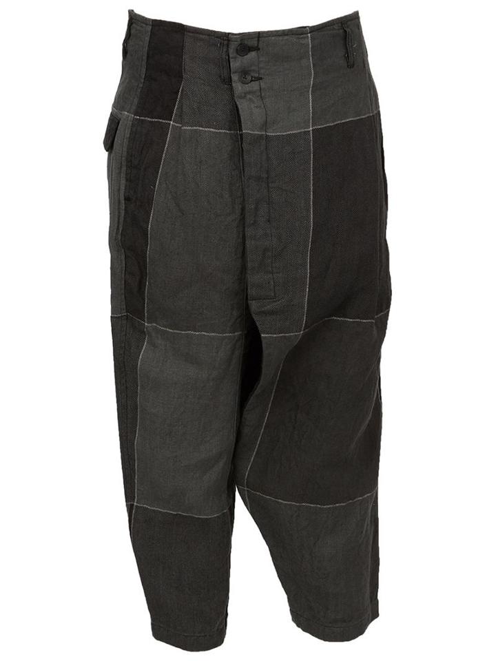 The Viridi-anne Colour Block Cropped Trousers