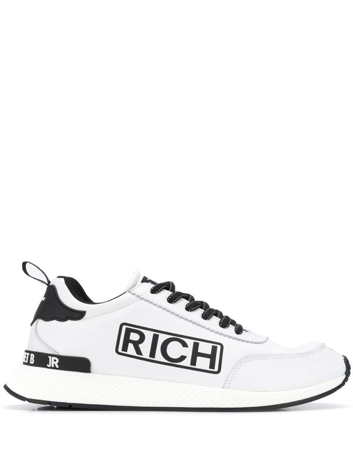 John Richmond Panelled Logo Sneakers - White