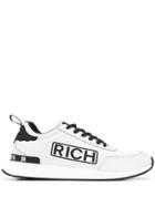 John Richmond Panelled Logo Sneakers - White