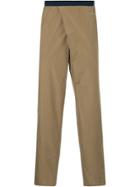 Kolor Asymmetric Front Chinos - Brown