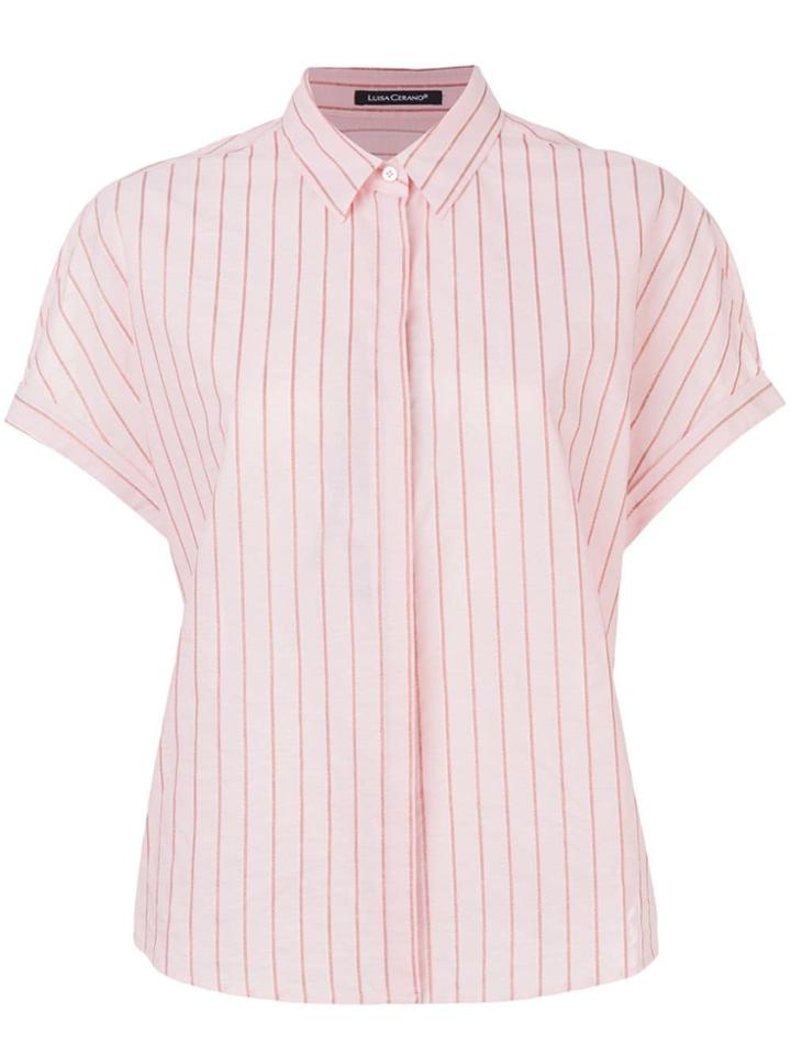 Luisa Cerano Striped Shirt - Pink