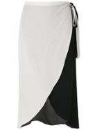 Brigitte Silk Wrap Dress - Multicolour