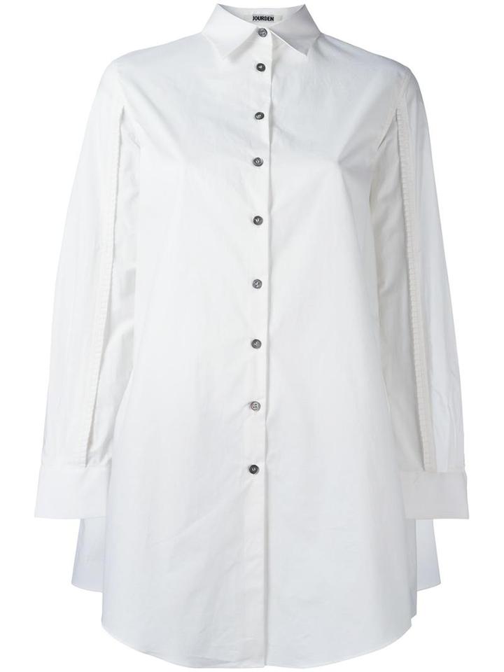 Jourden Open Sleeve Shirt, Women's, Size: 38, White, Cotton