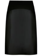 Egrey Chamois And Leather Skirt - Black