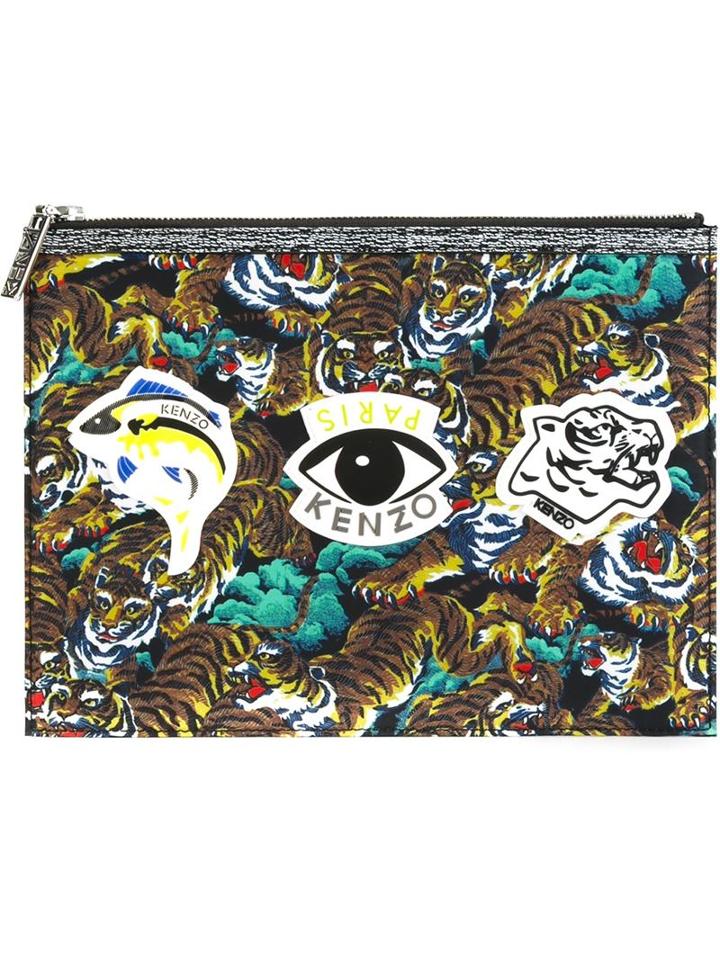 Kenzo Multi Logo Clutch