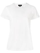 A.p.c. Lace-trim Fitted T-shirt - White