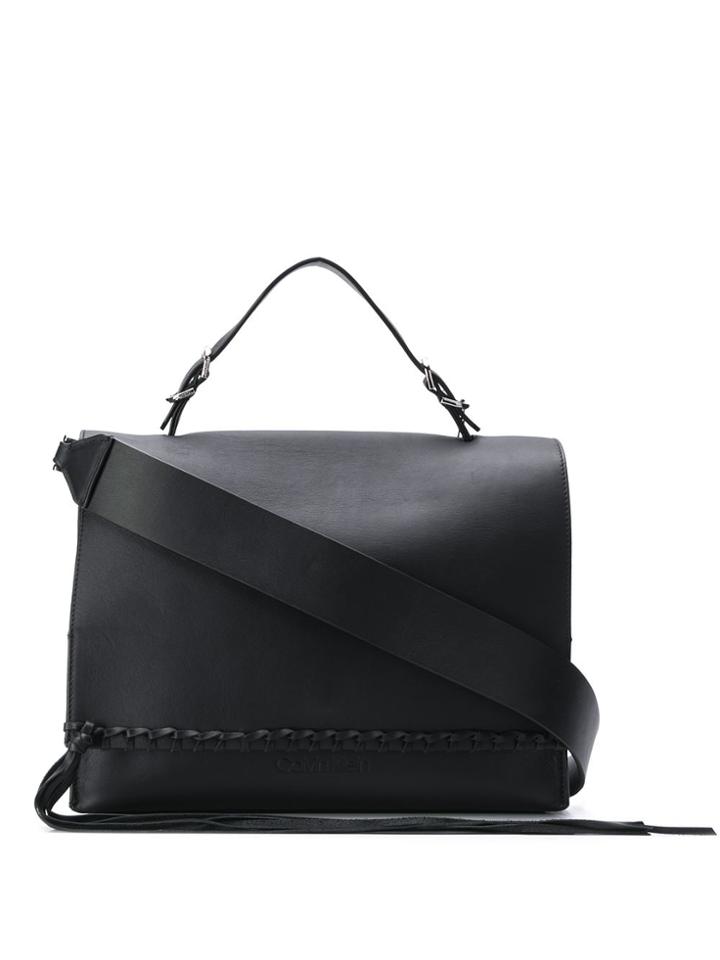 Calvin Klein Fringed Tote Bag - Black