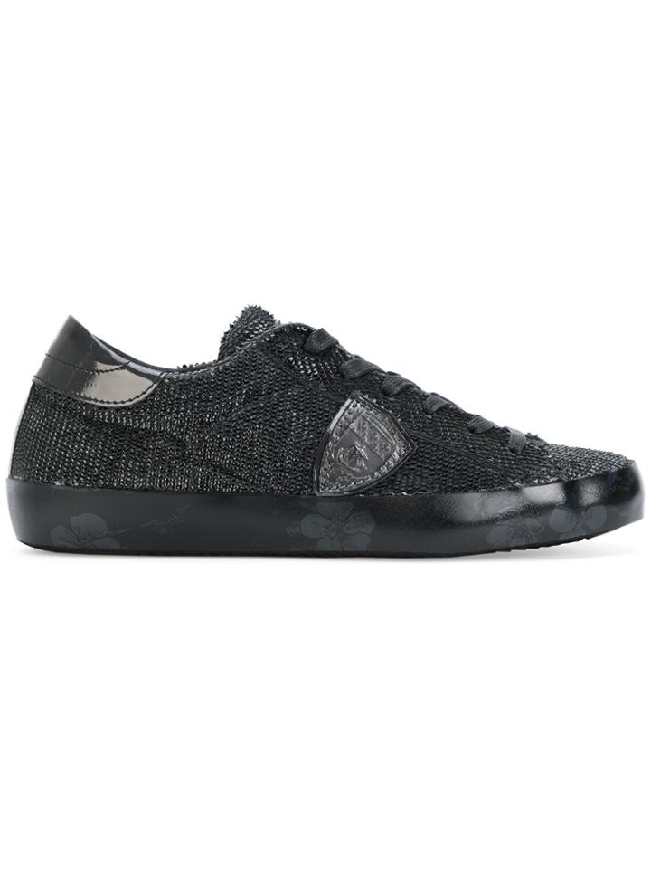 Philippe Model Textured Sneakers - Black