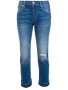 Levi's Cropped Jeans, Women's, Size: 29, Blue, Cotton/spandex/elastane