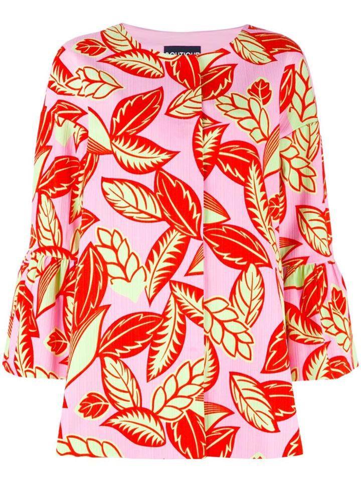 Boutique Moschino Printed Oversized Jacket - Pink & Purple