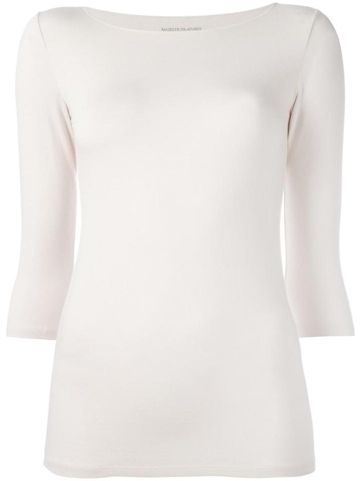 Majestic Filatures Three-quarters Sleeve T-shirt - Pink & Purple