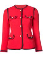 Gucci Notched Collar Jacket - Red
