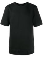 Oversized Neoprene T-shirt, Men's, Size: Small, Black, Polyester/rayon/spandex/elastane, Helmut Lang