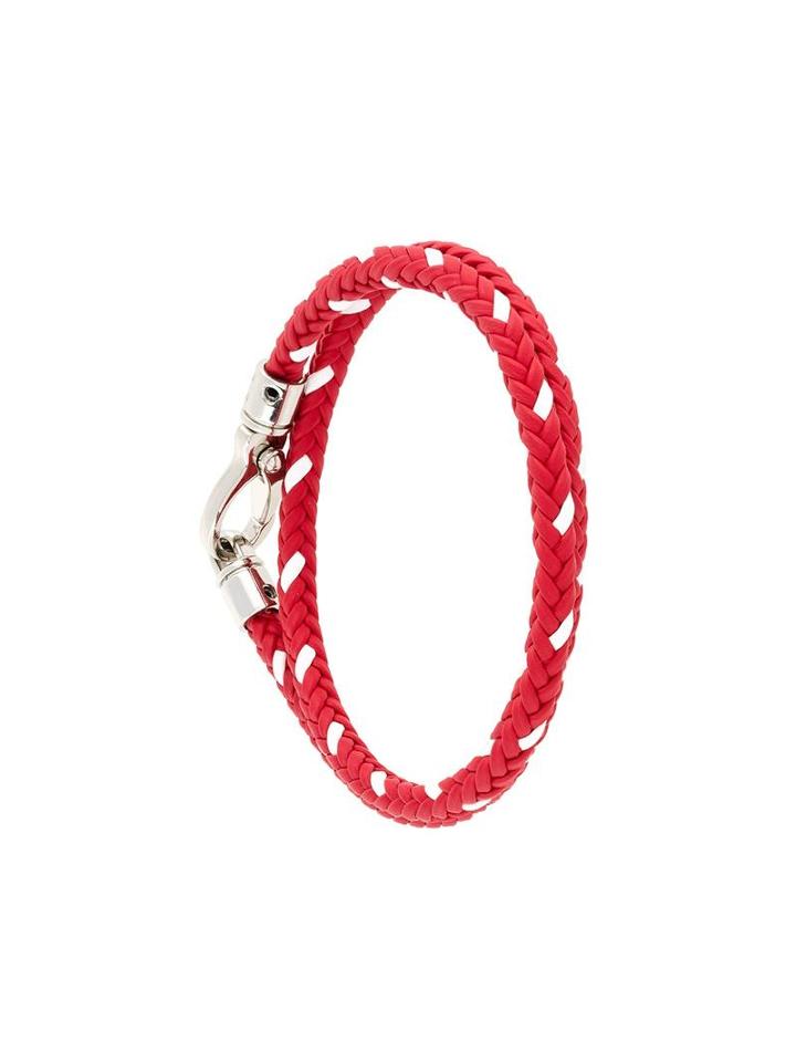 Tod's Braided Bracelet, Men's, Red