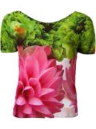 Issey Miyake Cauliflower Fitted Floral Print T-shirt