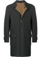 Corneliani Single-breasted Fitted Coat - Brown
