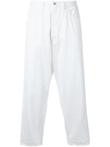 Bukht 'big Denim Ow' Trousers, Men's, Size: 2, White, Cotton