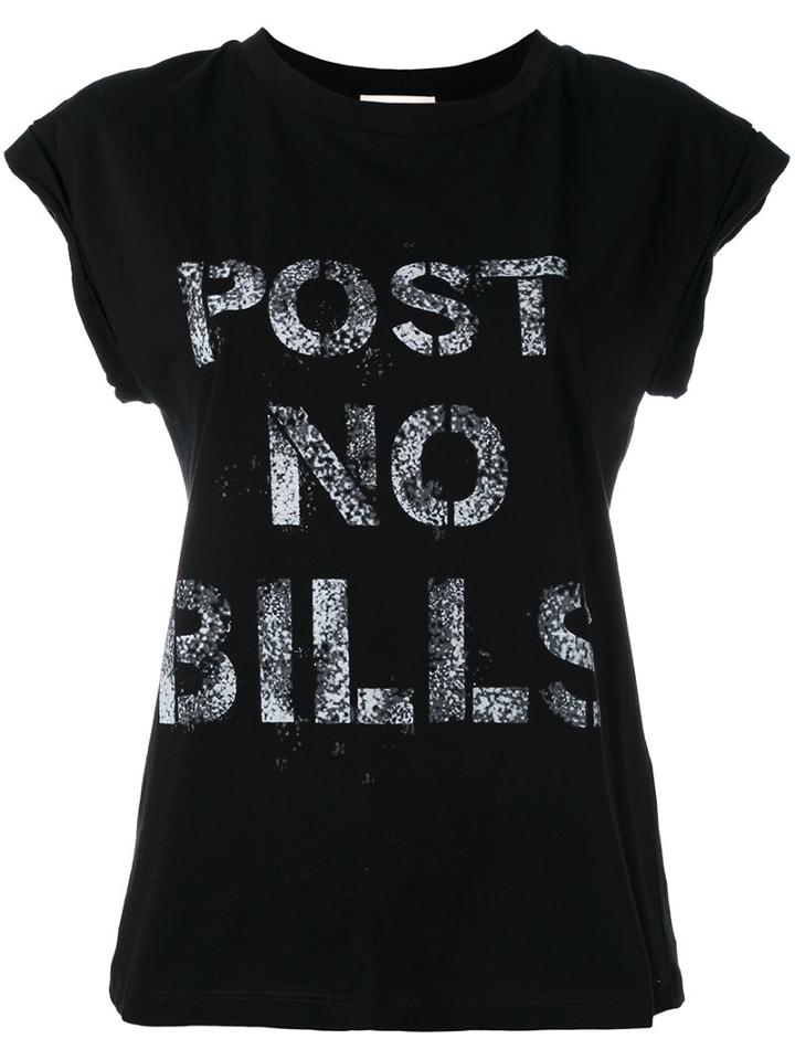 Semicouture Post No Bills T-shirt, Women's, Size: Small, Black, Cotton